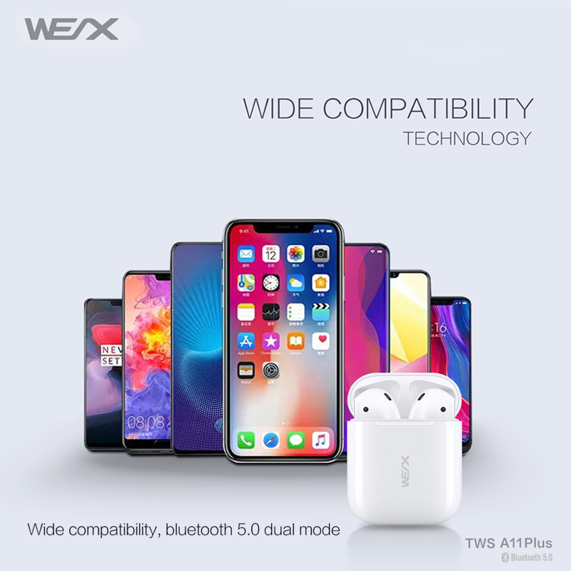 WEX -A11 Plus langattomat kuulokkeet _bluetooth5.0 kuulokkeet TWS _truelangaton stereo kuulokkeet