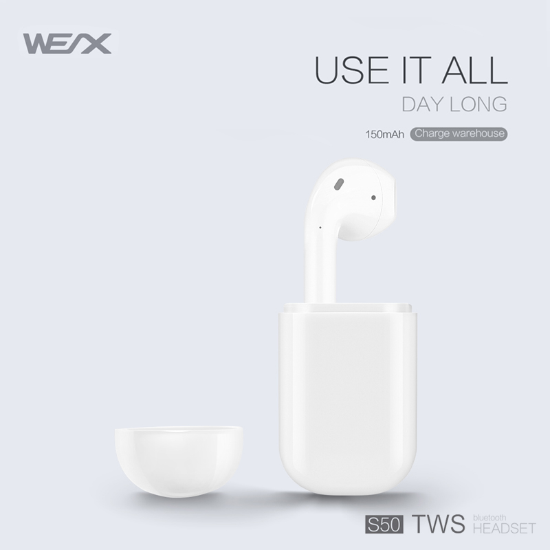 WEX S50 langattomat kuulokkeet, todelliset langattomat stereokuulokkeet, Bluetooth 5.0 -kuulokkeet