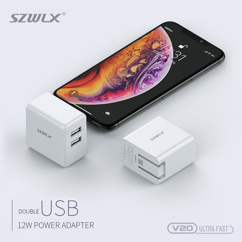 WEX V20 -kaksois USB-seinälaturi
